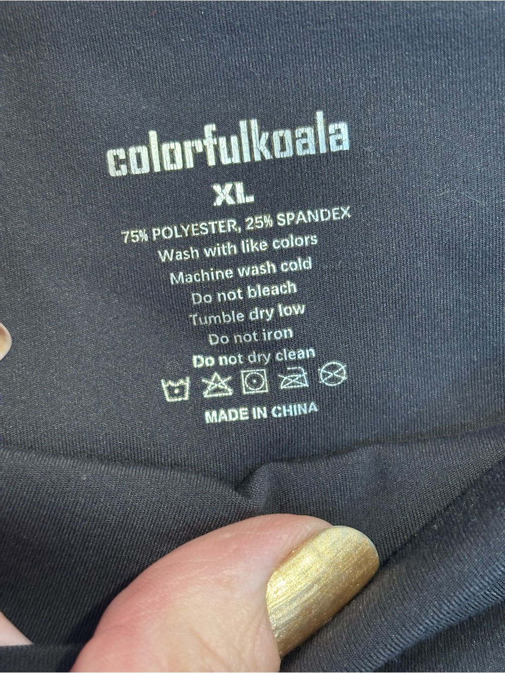 Colorfulkoala Women's High-Waist Black Cropped Active Leggings Sz XL - Picture 8 of 8